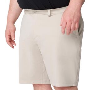 STRONGSIZE Big and Tall 10" Chino Shorts for Men – Interior Stretch Waistband and Button Closure – Up to Size 60 in Saudi Arabia