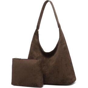 Slouchy Suede Hobo bag for Women Casual Shoulder Bag Soft Cresent Tote Purse Handbag Work Travel in Saudi Arabia