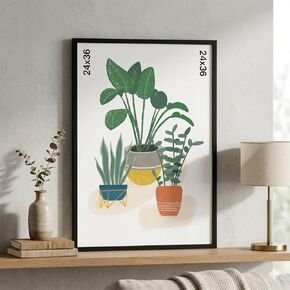 إطار ملصق أسود مسطح مقاس 24 × 36، إطار صورة قابل للتركيب على الحائط للمطبوعات الفنية والملصقات وديكور المنزل in Kuwait