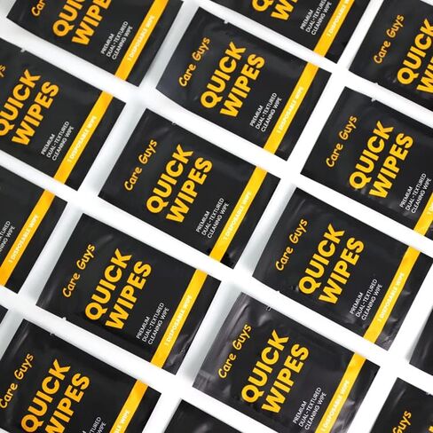 Quick Wipes Shoe Cleaner Wipes Individually Packaged - Dual-Textured Cleaning Wipe Suit For Sneakers and Shoes in Saudi Arabia