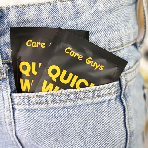 Quick Wipes Shoe Cleaner Wipes Individually Packaged - Dual-Textured Cleaning Wipe Suit For Sneakers and Shoes in Saudi Arabia