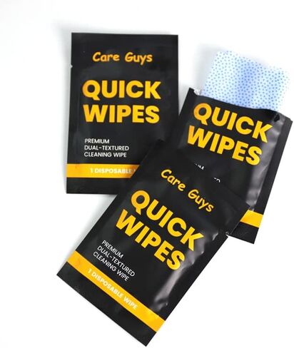 Quick Wipes Shoe Cleaner Wipes Individually Packaged - Dual-Textured Cleaning Wipe Suit For Sneakers and Shoes in Saudi Arabia