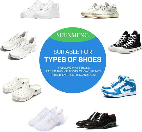 Shoe Cleaner, 2-in-1 White Shoe Cleaner with Brush, Water-free Foam Sneaker Cleaner Kit for Tennis, Leather, Canvas, Golf, PU, Sole in Saudi Arabia