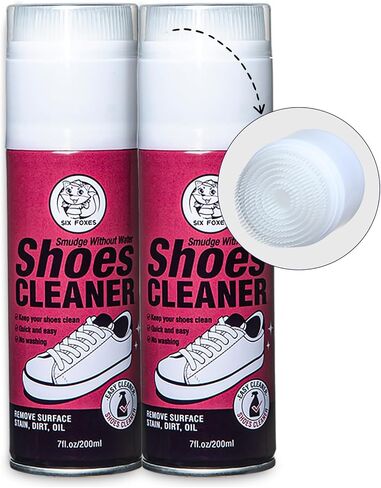 Quick Shoe Surface Cleaner Spray – No-Water Portable Shoe Cleaner for Travel, School, Dorm & Outside, 7oz × 2pack in Saudi Arabia
