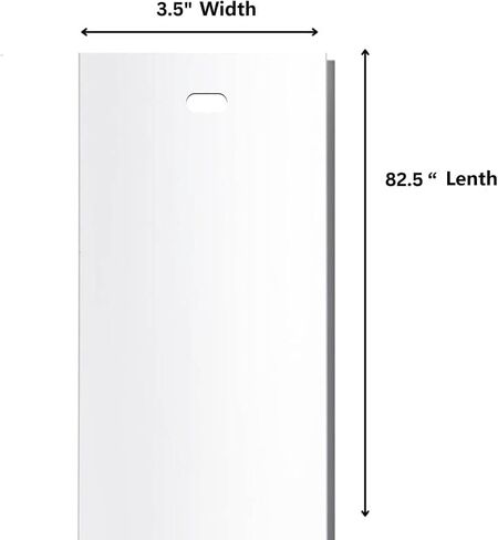 20 Pack 82.5" Vertical Blind Replacement Slats, 3.5" Width White PVC Fire Retardant Trimmable Replacement Blinds Slats for Sliding Glass Door, Patio Door, Home Office Window Vertical Blinds in Saudi Arabia