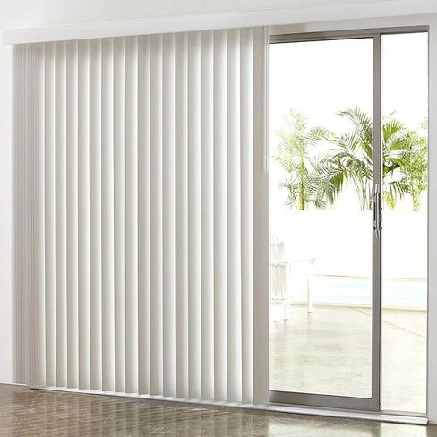 20 Pack 82.5" Vertical Blind Replacement Slats, 3.5" Width White PVC Fire Retardant Trimmable Replacement Blinds Slats for Sliding Glass Door, Patio Door, Home Office Window Vertical Blinds in Saudi Arabia