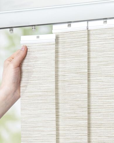 UNISHADES Vertical Blind Replacement Slats for Indoor Windows – Blackout Window Treatment for Home or Office, Room Darkening, 25-Pack Room Darkening -Charcoal, 3.5" x 82.5" in Kuwait