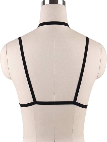 Women Harness Elastic Cupless Cage Bra Hollow Out Strappy in Saudi Arabia