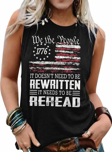 JINTING 250 Anniversary USA Tank Tops Women 4th of July American Flag Shirts We The People Patriotic Tanks in Kuwait