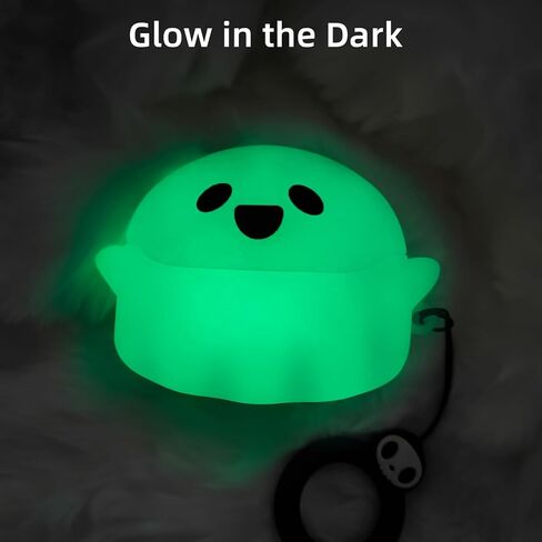 [Glow in The Dark] for Airpods 3rd Generation Case Cover with Cleaner kit, Funny 3D Ghost Soft Silicone Shell Protective Anime Cute Case Compatible with AirPods 3 Case for Women Men Girls Boys in Saudi Arabia