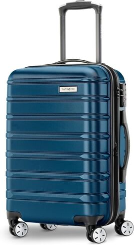 Samsonite Omni 2 Domestic Carry-On Luggage - 22x14x9 Airline-Approved - Features Expandable Polycarbonate Shell, 360° Wheels, TSA Lock - Amazon Exclusive - Lagoon Blue in Kuwait