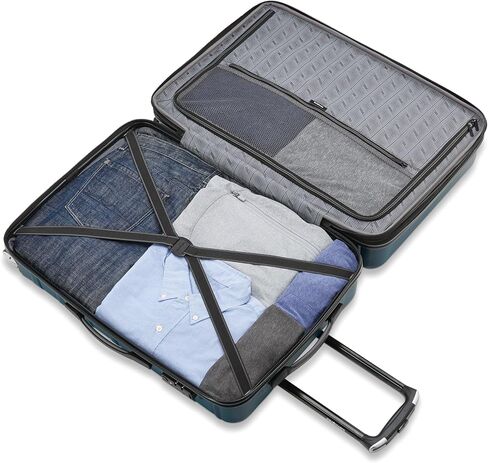 Samsonite Omni 2 Domestic Carry-On Luggage - 22x14x9 Airline-Approved - Features Expandable Polycarbonate Shell, 360° Wheels, TSA Lock - Amazon Exclusive - Lagoon Blue in Kuwait