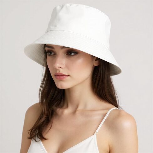 12Pcs White DIY Bucket Hats Bulk,Blank Cotton Craft Sun Hat for Men Women,Decorate Yourself Hats Making Kit ,Breathable Foldable Fishing Caps,Wide Brim Summer Outdoor Caps for Travel, Beach, DIY Craft in Kuwait