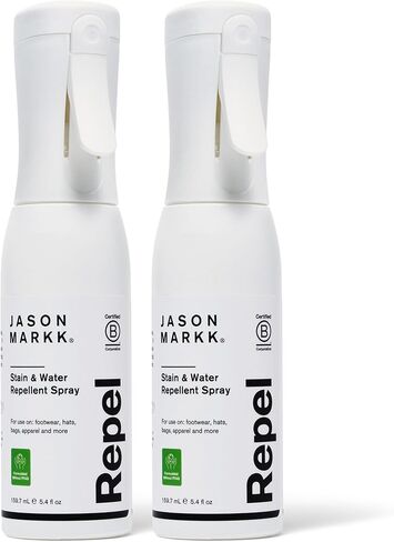 Jason Markk Shoe & Sneaker Protector Repel Spray, Water & Stain Repellent for Shoe and Sneaker Care, Non-Aerosol Footwear Protector Spray, Safe for Leather, Suede, Nubuck, Cotton, Knits, 5.4oz, 2 Pack in Kuwait