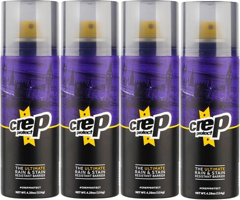 Crep Protect Shoe Protector Spray - Rain & Stain Waterproof Nano Protection for Sneaker, Leather, Nubuck, Suede & Canvas (Pack of 4) in Kuwait