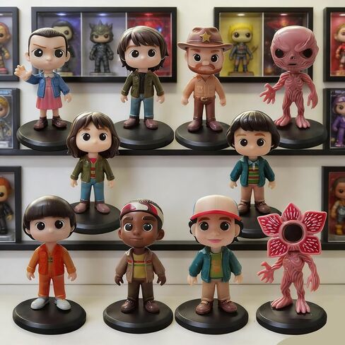 10Pcs Stranger Figure,Character Model Collectable Figure Creative Gift for Fans in Saudi Arabia