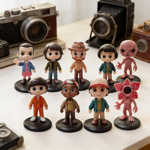 10Pcs Stranger Figure,Character Model Collectable Figure Creative Gift for Fans in Saudi Arabia