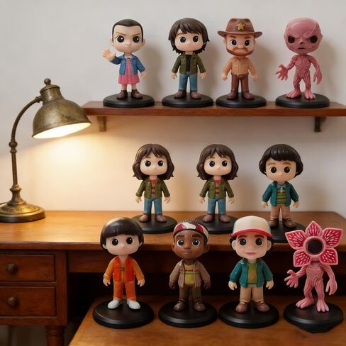 10Pcs Stranger Figure,Character Model Collectable Figure Creative Gift for Fans in Saudi Arabia