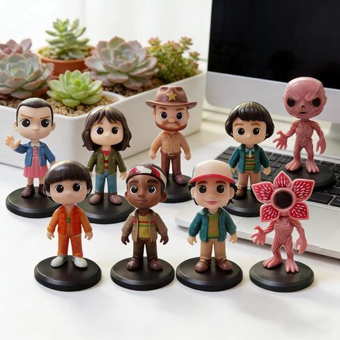 10Pcs Stranger Figure,Character Model Collectable Figure Creative Gift for Fans in Saudi Arabia