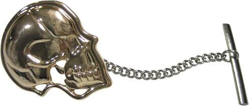 Gold Toned Large Anatomy Skull Tie Tack in Kuwait