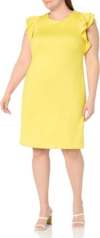 Tommy Hilfiger Womens Polyester Spandex Pattern Sheath Midi Layered Dress in Kuwait