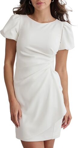 Tommy Hilfiger Womens Polyester Spandex Pattern Sheath Midi Layered Dress in Kuwait