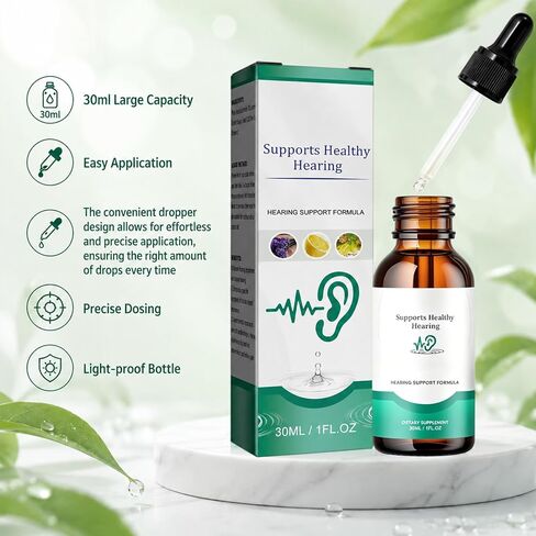 2PCS Tinnitus Relief Ear Drops, Earwax Removal & Ear Cleaning Solution, Ear Hygiene Liquid in Kuwait