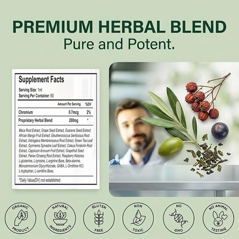 Tinnitus Relief for Ringing Ears, 60ml Natural Tinnitus Relief Drops, Supports Auditory Clarity and Comfort, Soothes Ears Buzzing and Noise, Premium Blend Formula for Inner Ear Health in Saudi Arabia