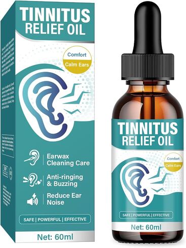 Tinnitus Relief for Ringing Ears, Natural Herbal Extract Liquid Drops for Ear Comfort & Hearing Support, Daily Calming Formula for Buzzing & Ringing, 2 Fl Oz in Saudi Arabia