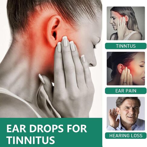 Tinnitus Relief for Ringing Ears Drops, Natural Ears Support Drops, Effective Support for Men & Women to Reduce Ear Noise, Improve Hearing in Kuwait
