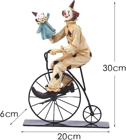 Round Picture Frame Small Vintage Frame Ornate Resin Decorative Clown Statue Sculpture Handcrafted Suitable for Desk Decoration wall in Saudi Arabia