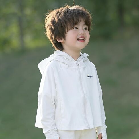 XuoAz Kids Lightweight Sun Shirt UPF 50+ UV Protection Hoodie Long Sleeve Sun Jacket for Boys Girls in Kuwait