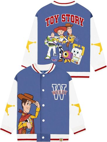 سترة الربيع للأولاد من Disney Toy Story، سترة Woody Boys Bomber، سترات قطنية للأطفال، أزرق 6 in Kuwait