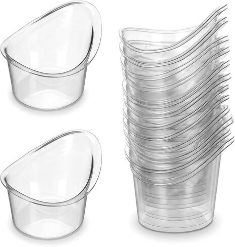 50Pcs Eye Wash Cup Eye Care Tool Rinse and Flush Kit Disposable Portable Plastic Measuring Cup for Quick Effective Soothing Tired Eyes for Travel Cleaning, 5ml in Kuwait