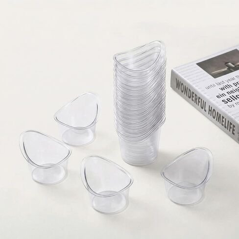 50Pcs Eye Wash Cup Eye Care Tool Rinse and Flush Kit Disposable Portable Plastic Measuring Cup for Quick Effective Soothing Tired Eyes for Travel Cleaning, 5ml in Kuwait