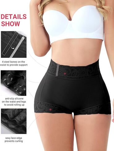 Butt Lifting Panties, Tummy Control Shapewear for Women Compression Underwear Short Lace Butt Lifter Shapewear in Saudi Arabia