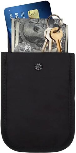 1Pc Black Hidden Undercover Travel Bra Wallet for Women, Washable Bra Wallet, Secret Stash Pocket for Credit Cards, Money, Valuables with Adjustable Elastic Strap in Saudi Arabia