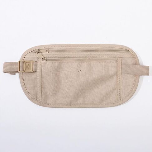 RFID Blocking Money Belt Slim Hidden Travel Wallet for Women & Men Anti-Theft Passport Holder with Secret Pocket in Kuwait