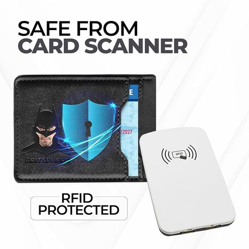 RFID Blocking Credit Card Leather Bat Wallet Man, Superhero Mask - Slim Card Holder, Bat ID Heroic wallet- Unique Gift Birthday, Anniversary, for Dad, Husband, Boyfriend, Father's day in Kuwait