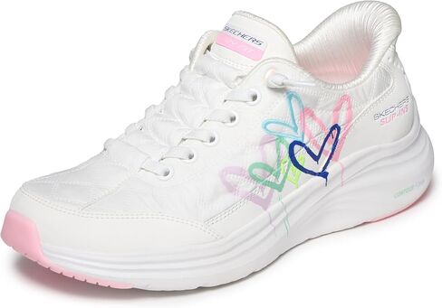 Skechers Womens Contour Foam Cozy Fit Timeless Heart Hands Free Slip-ins in Kuwait