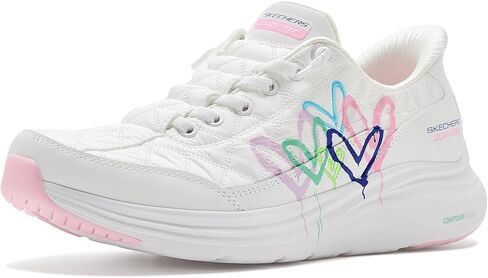 Skechers Womens Contour Foam Cozy Fit Timeless Heart Hands Free Slip-ins in Kuwait
