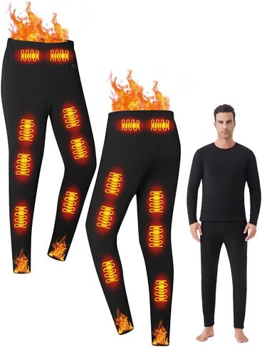 26-Zone Heated top & 16-Zone Heated Pants Heated Underwear for Women Men,Suitable Winter Skiing Motorcycles & S/4XL in Saudi Arabia