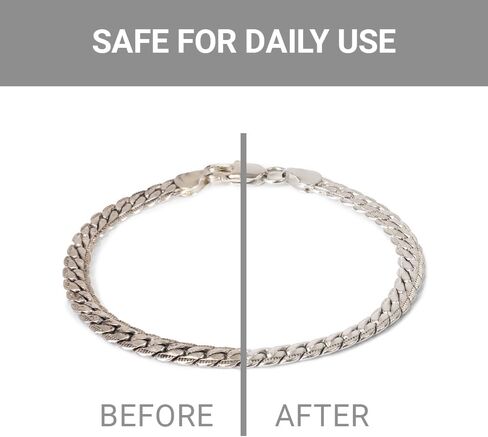 Silver Jewelry Cleaner – Professional Silver Cleaning Solution for Rings, Necklaces, Bracelets & Earrings – Gentle Tarnish Remover, Silver Jewelry Care, Polish & Maintenance Solution in Saudi Arabia