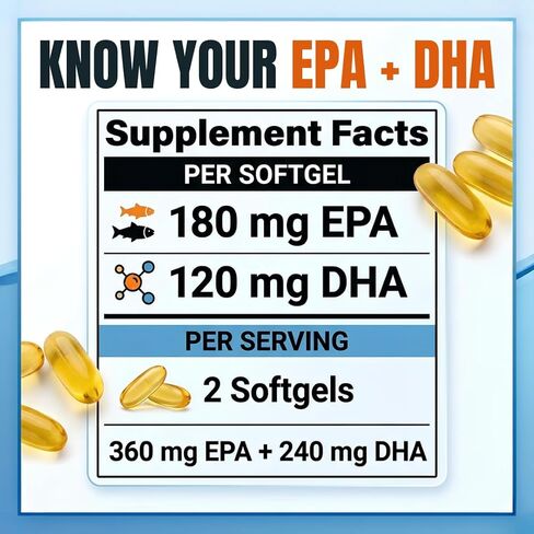 TaaQaa Omega 3 Fish Oil Supplement – Molecularly Distilled EPA DHA Softgels for Heart, Brain & Cellular Support for Adults – Halal, Non-GMO, GMP, 100 Softgels in Saudi Arabia