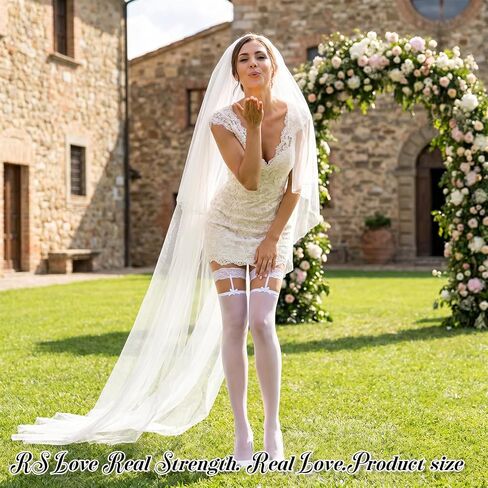 Black White Thigh High Stockings - Lace Top Thigh High Stockings Lingerie for Women,Sexy Bow Suspenders Pantyhose in Saudi Arabia