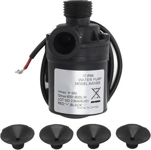 Low Noise Mini Water Pump, Submersible Fountain Pump with Adjustment and Stainless Steel Shaft, for Dishwasher Fountain, Coffee Machine, Hydroponic System (DC12V) in Kuwait
