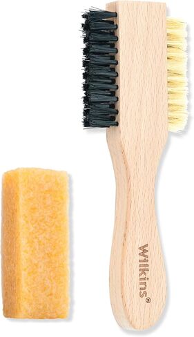 Wilkins Complete Suede Cleaning Kit - 2 IN 1 Bristles Shoe Cleaner Brush with Suede Eraser. in Saudi Arabia