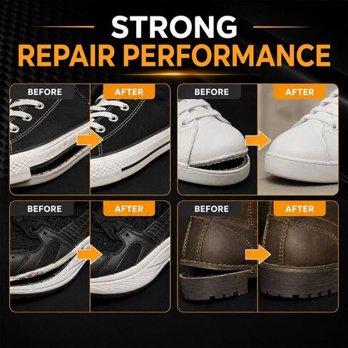 Shoe Glue 30g, Waterproof Clear Shoe Glue Repair Kit, Flexible Strong Adhesive for Sneakers Boots Leather Rubber Canvas, Quick Drying for Loose Soles Cracks Worn Edges in Saudi Arabia