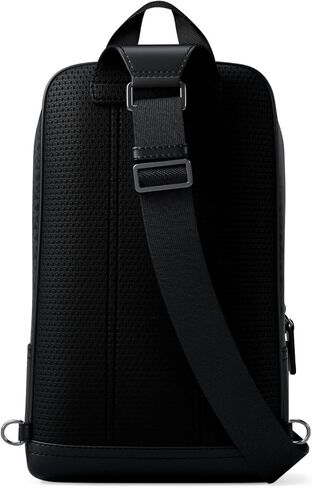 Michael Kors Men's Hudson A Line Sling Pack/Signature Nylon, Black in Kuwait