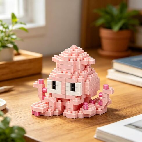 Octopus Hand-Assembled Figurine, Cute Marine Animal Desk Decor, Ocean Theme Collectible Statue for Home Office Shelf in Kuwait
